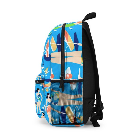 Beach Backpack | Summer Bag Nautica l Bookbag | Weekend Backpack | Vacation Back - Picture 5 of 10